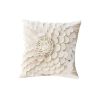 17.7in Sunflower Pillow Cover – Cotton Linen Cushion Case, Decorative Throw Pillow Cover