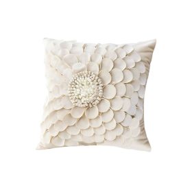 17.7in Sunflower Pillow Cover – Cotton Linen Cushion Case, Decorative Throw Pillow Cover