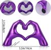 Purple Room Decor Accents, Heart Hand Statues and Sculptures